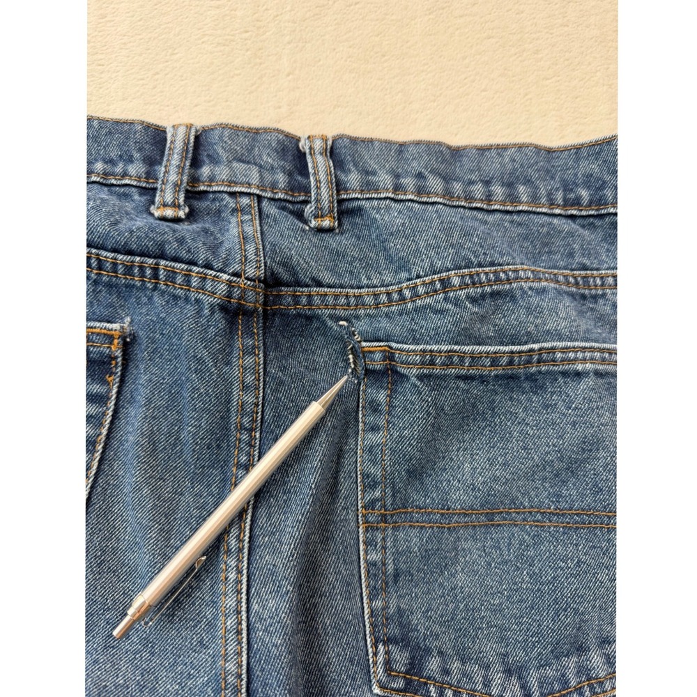 Pintlar Jeans Mens 38x36 Blue Good Straight Leg 100% Cotton Rugged Denim - Picture 8 of 12